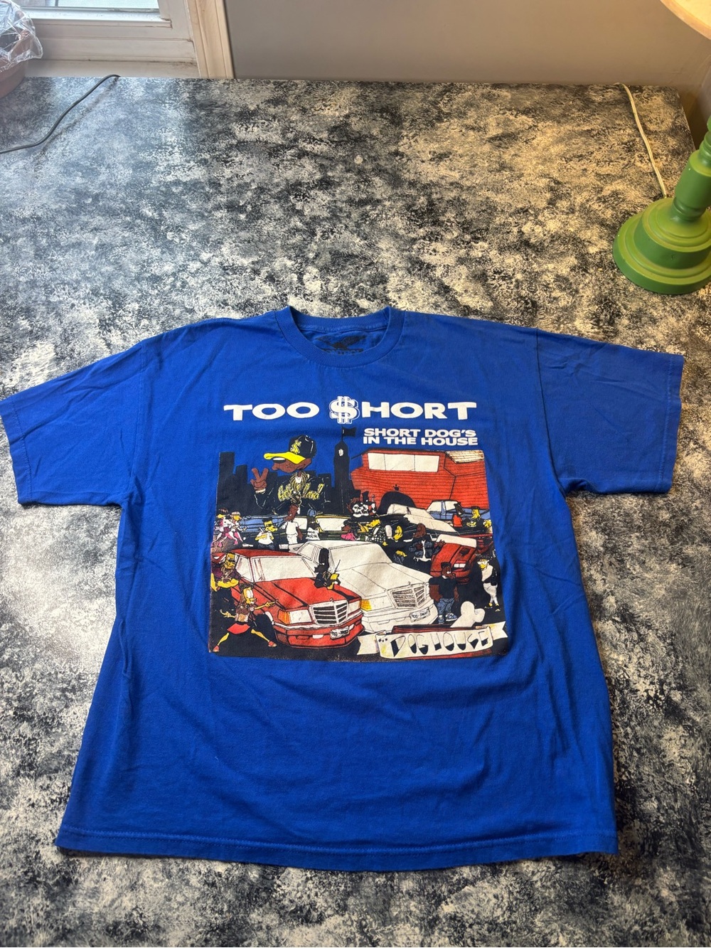 Too $hort Blue Graphic Tee - Men’s Short Sleeve